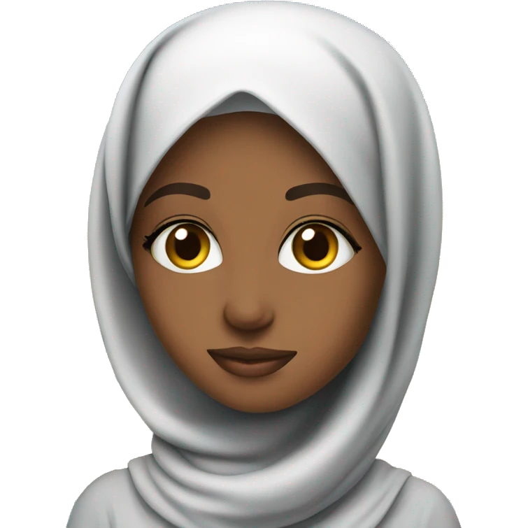 Pretty model Muslim Somali girl on a vacation emoji