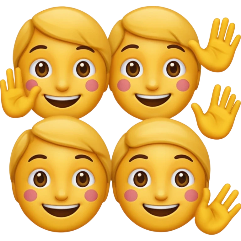 Based on these photos, make an emoji with facial features preserved emoji