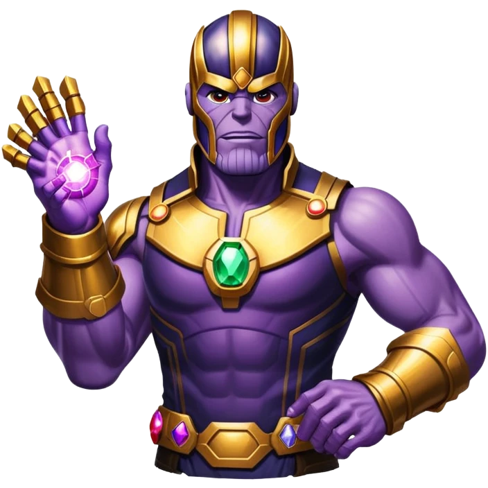 Thanos with Infinity Gauntlet emoji