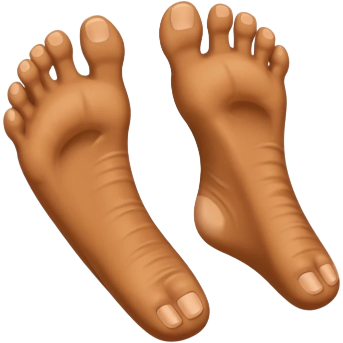 Pies masculinos con pelos emoji