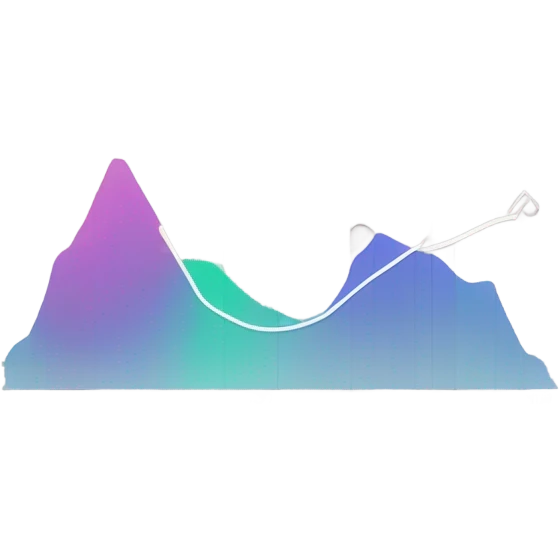 vaporware color trending up chart emoji