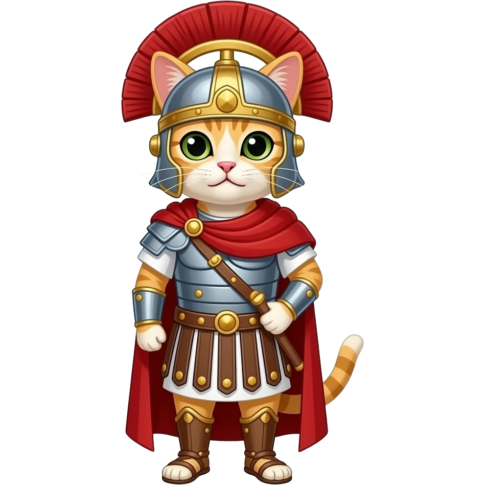 cat with clothes from ancient rome emoji