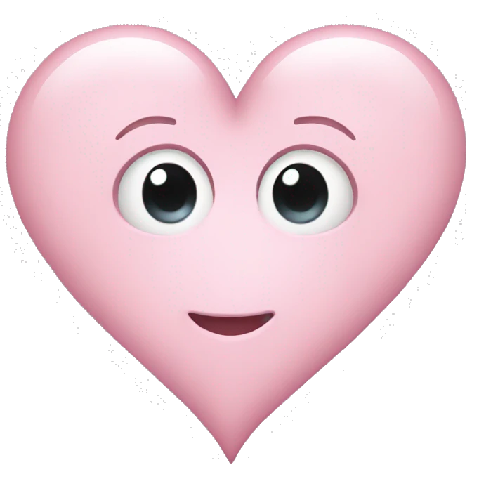 Light pink heart emoji
