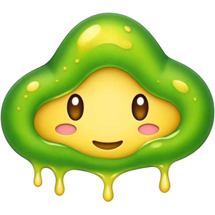 slimy yellow-green stain emoji
