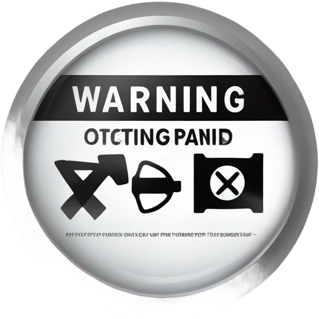 Warning label emoji