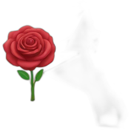 Palestine on map with rose  emoji
