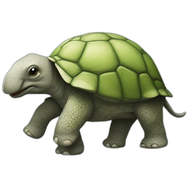 Tortue sur éléphant emoji