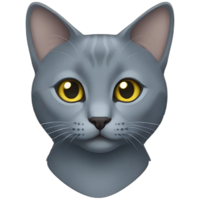 russian blue cat emoji