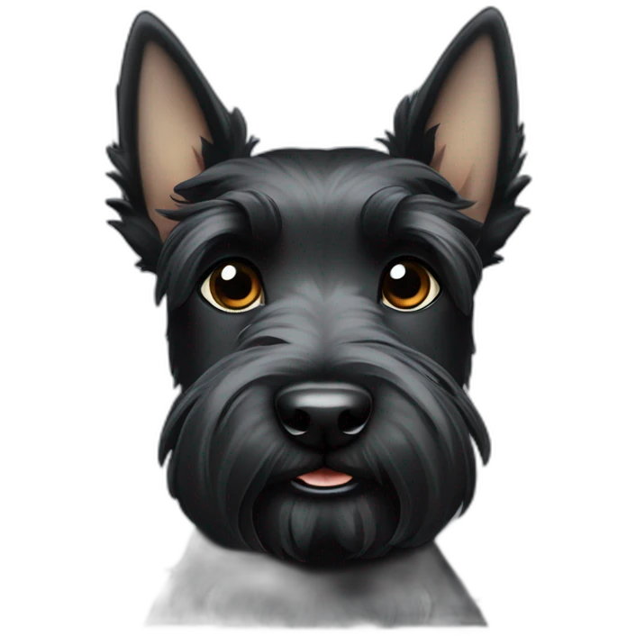 Blackeyes Puppy Scottish terrier black eyes black emoji