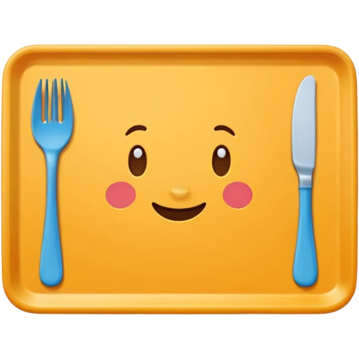 Plain plastic Placemat emoji