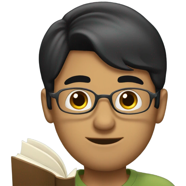 Guy with black hair olive skin reading a mortgage Brooker book  emoji