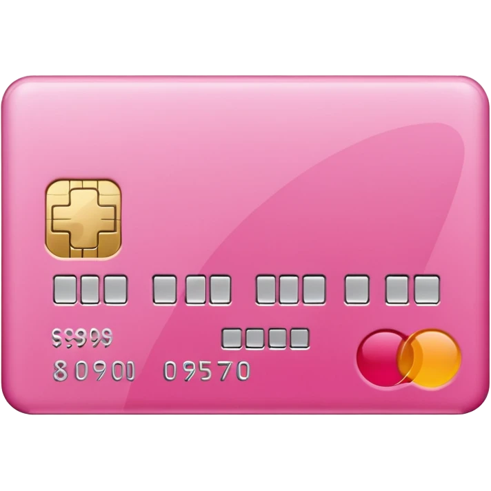pink credit card check emoji