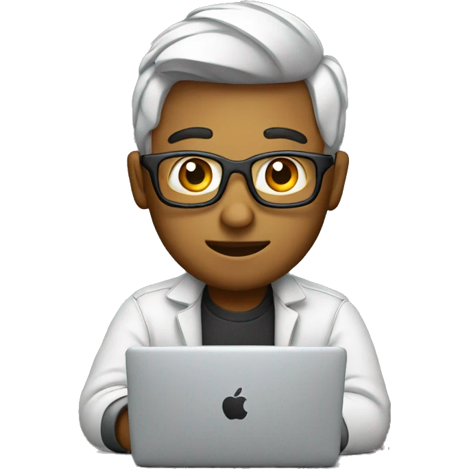 ios developer with macbook emoji