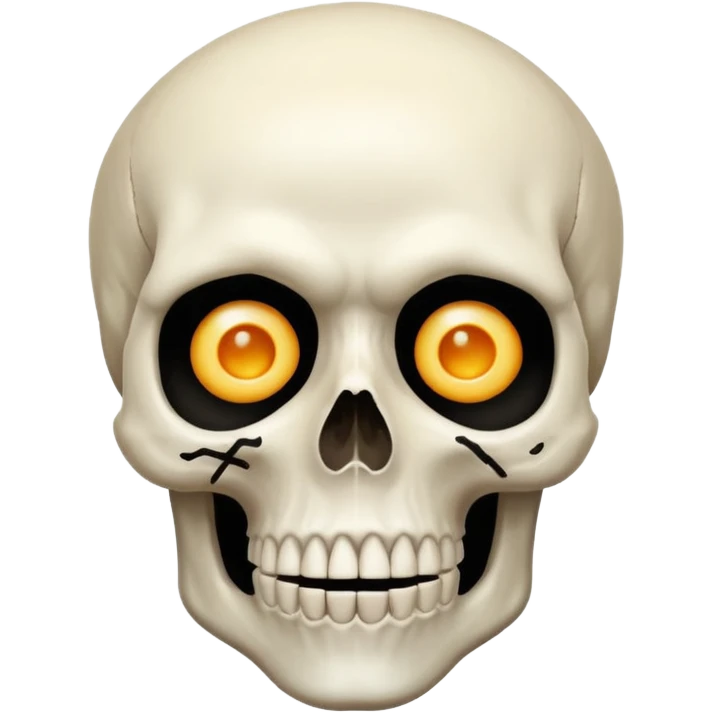A skull and a shocked in one emoji