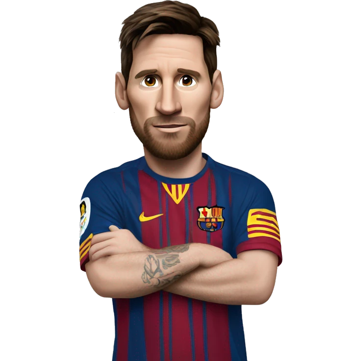 Realistic-Messi-with-a-cigar emoji