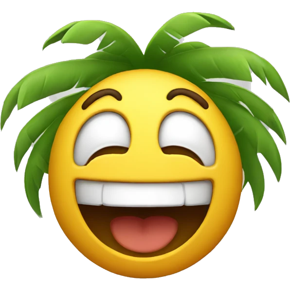 Laughing palm face emoji