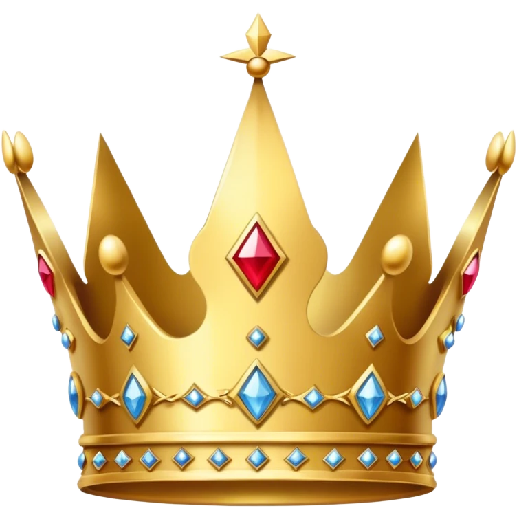 a crown with three points emoji