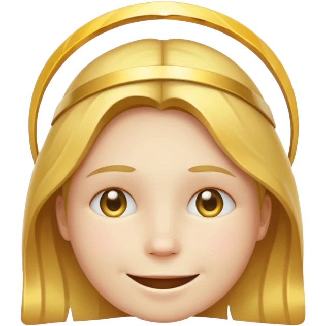 Smiley broken halo emoji