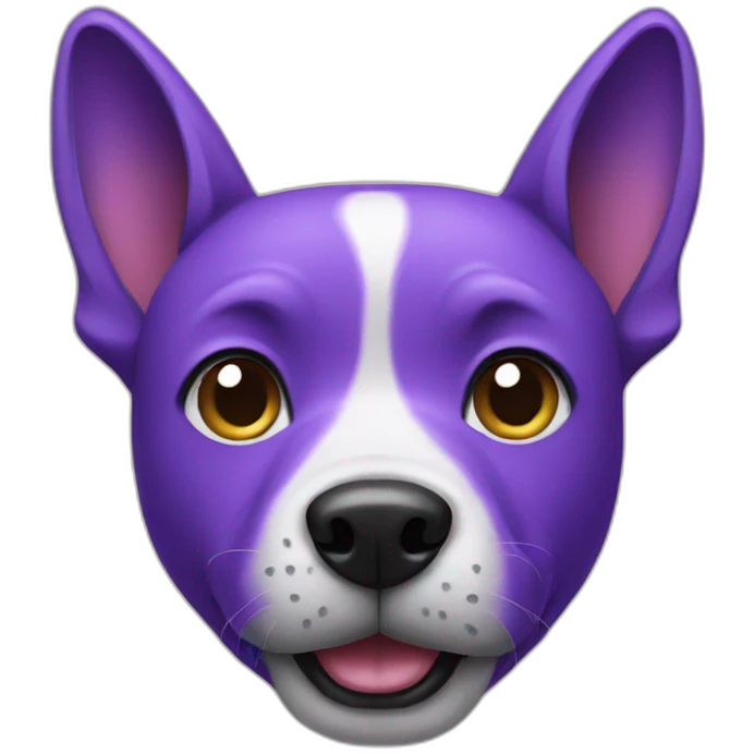 Purple dog emoji