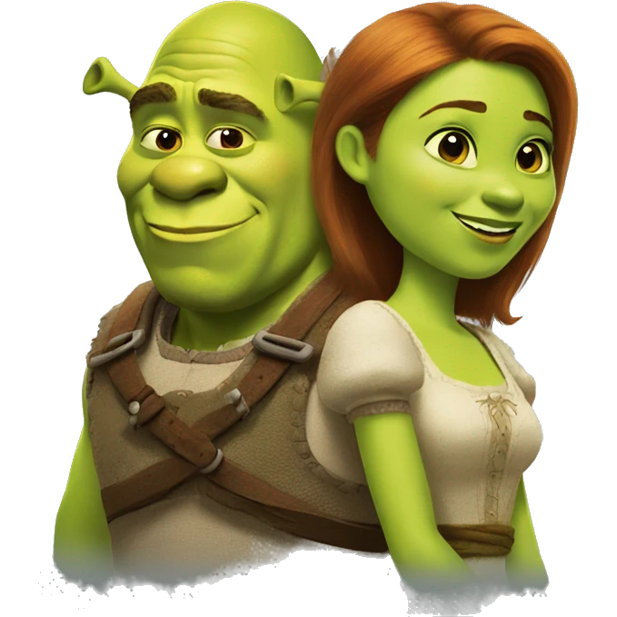 Shrek and Fiona emoji