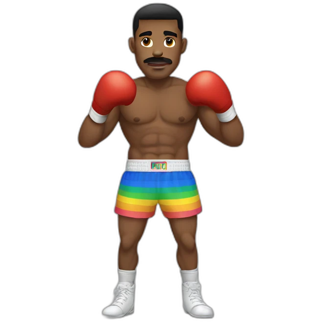 a gay boxer emoji