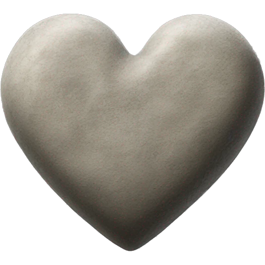 Stone heart  emoji