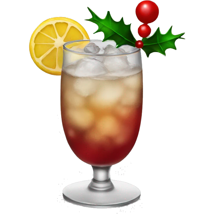 Christmas cocktail emoji