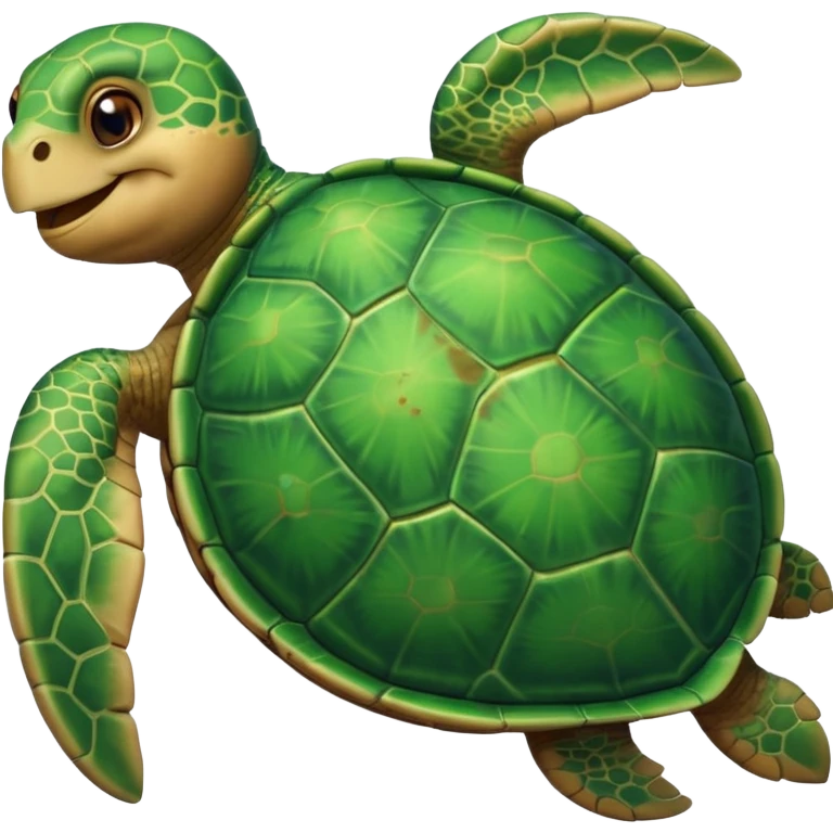 a big and cute sea turtle  emoji