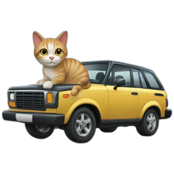 cat im car emoji