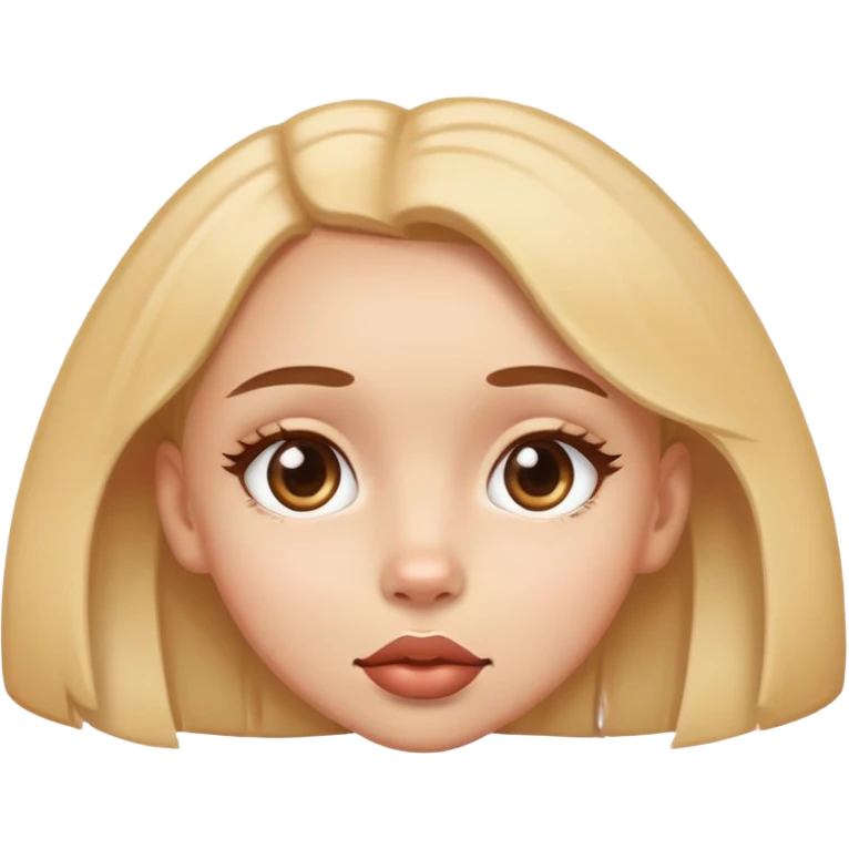 Girl with doggy eyes emoji