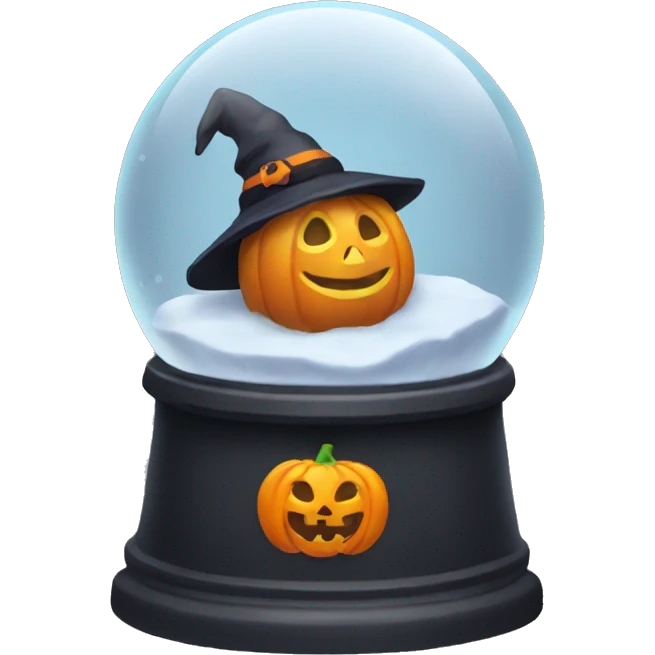halloween snow globe, no background emoji