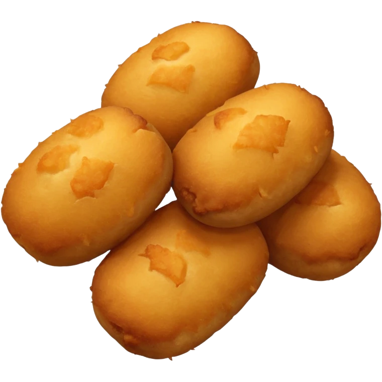 4 4 potato croquettes fried emoji
