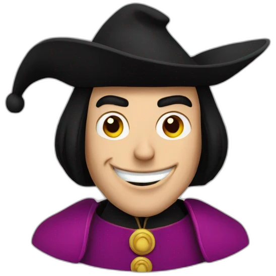 Lord Farquaad with hat emoji