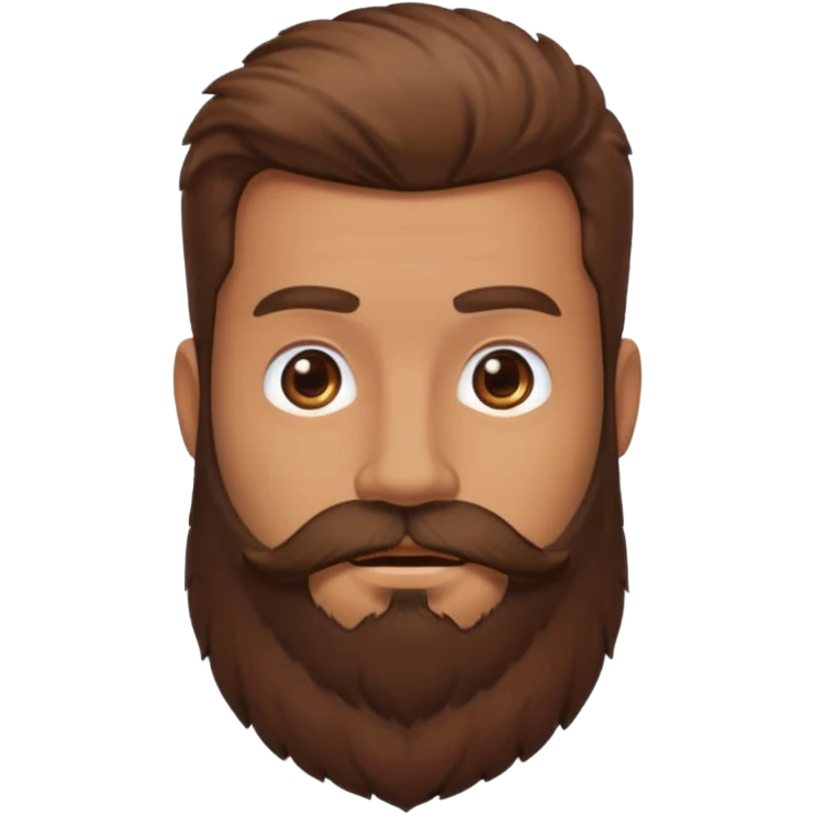 Guy with huge beard emoji