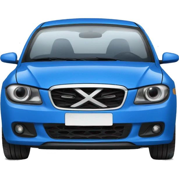 Car blue emoji