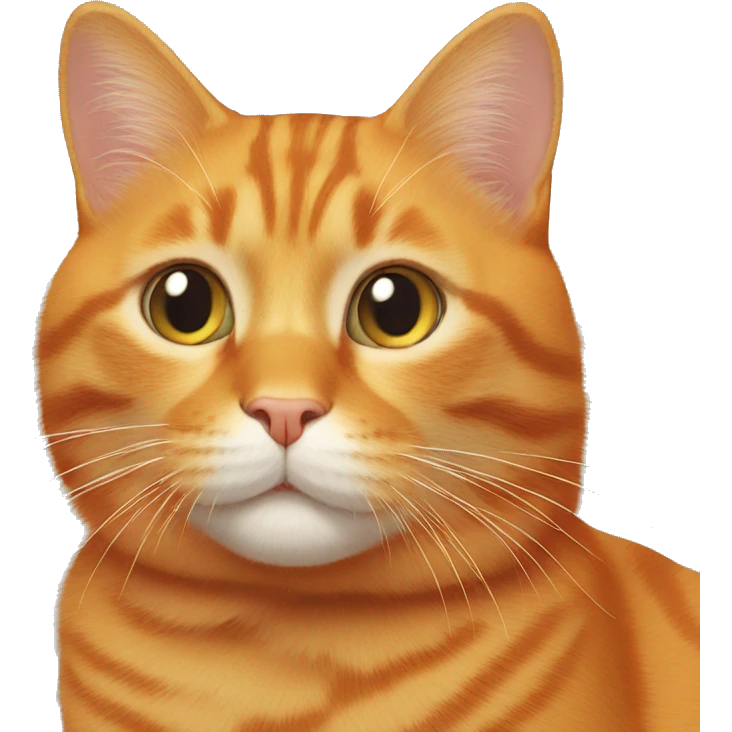 orange cat say Hi emoji