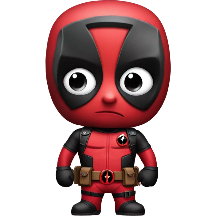 Cute deadpool character  emoji