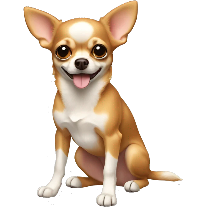 Perro chihuahua color canela emoji