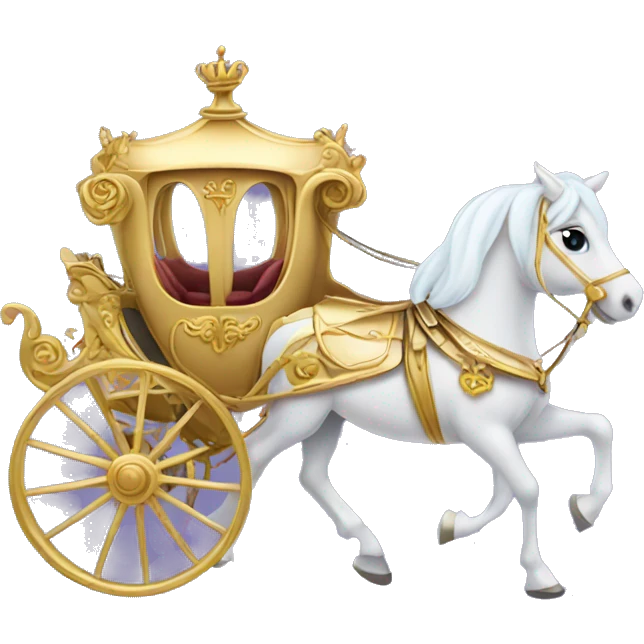 Cinderella Horse and carriage emoji