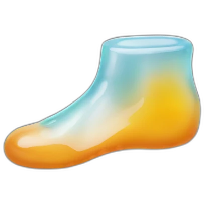 Foot gummy emoji