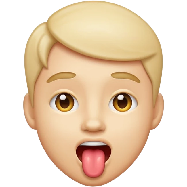 Emoji sticking tongue out and shaking head  emoji