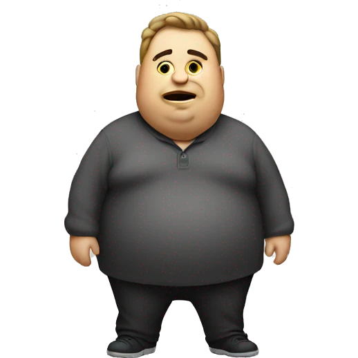 Fat man emoji