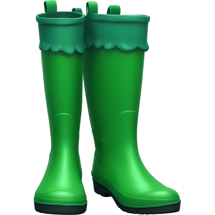 green rain boots  emoji