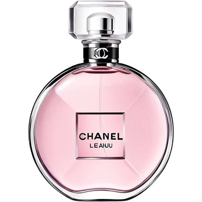 Chanel eau tendre, round bottle emoji