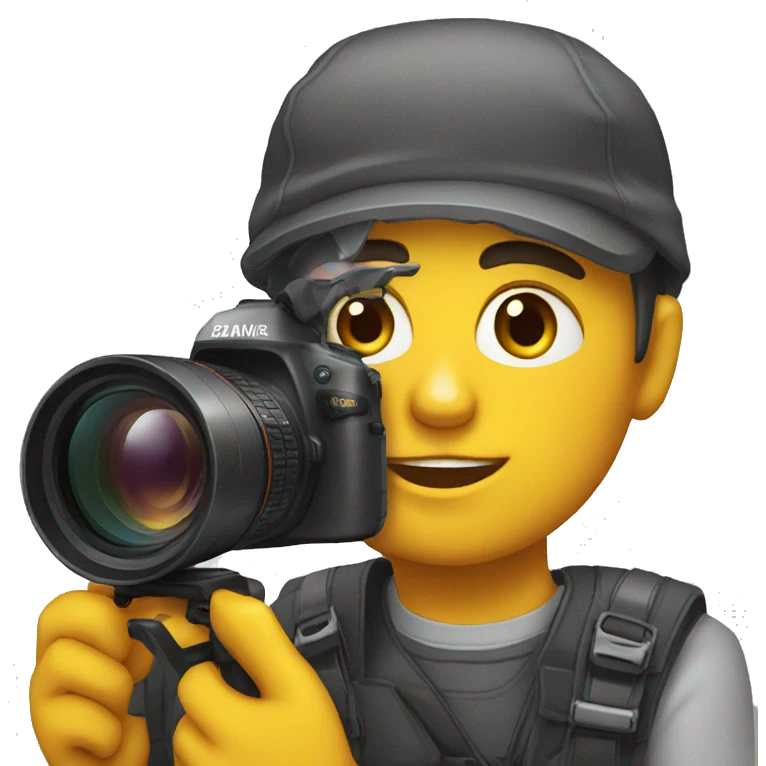 crée un photographe  emoji