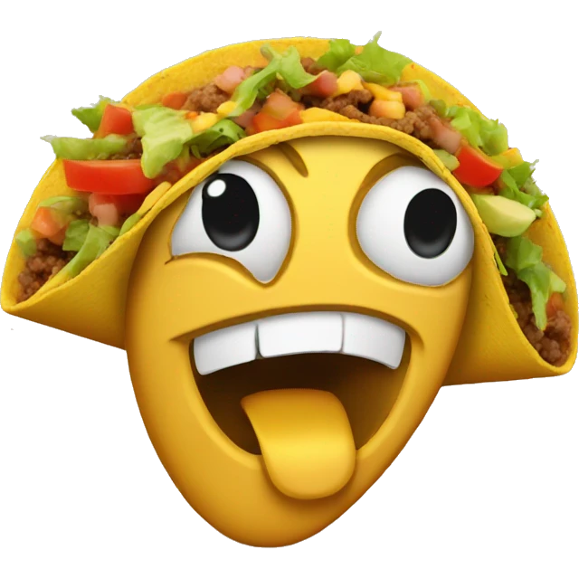 Donald trump as a taco emoji
