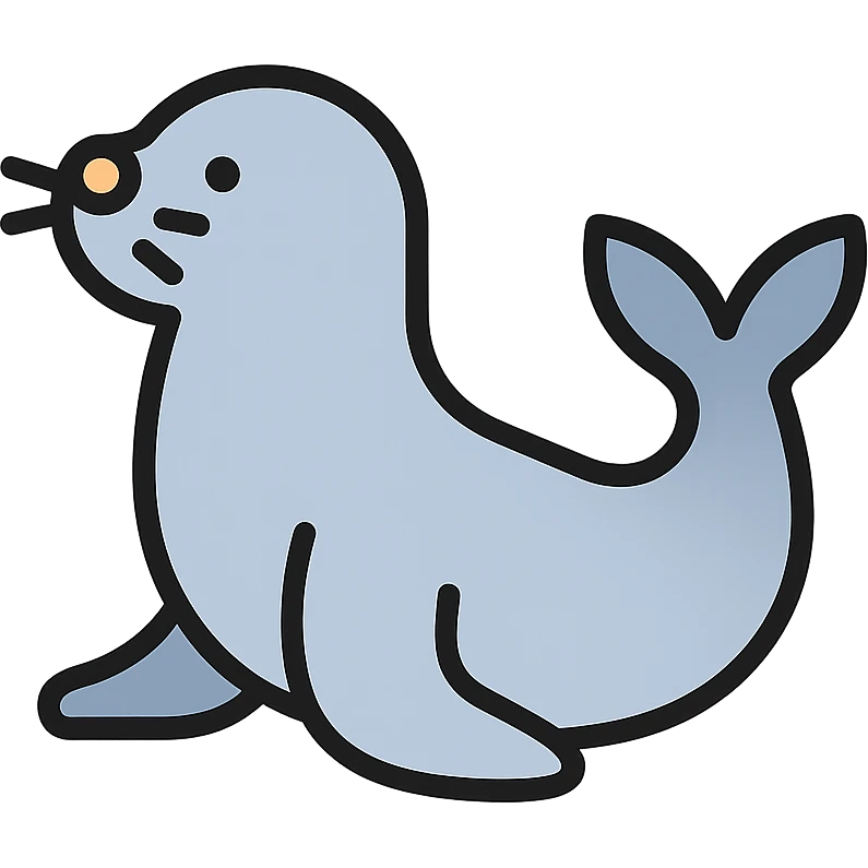 colored seal icon emoji