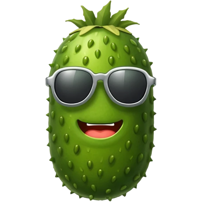 Pickle with sunglasses  emoji