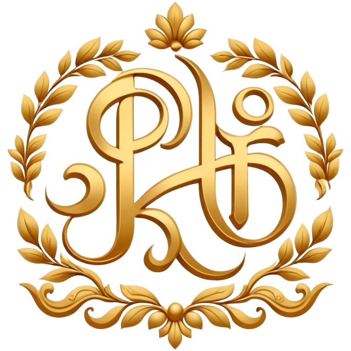 elegant Hindi calligraphy of the word Husn with decorative elements emoji