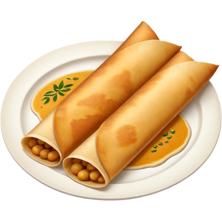 South Indian dosa emoji